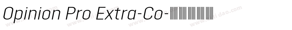 Opinion Pro Extra-Co字体转换